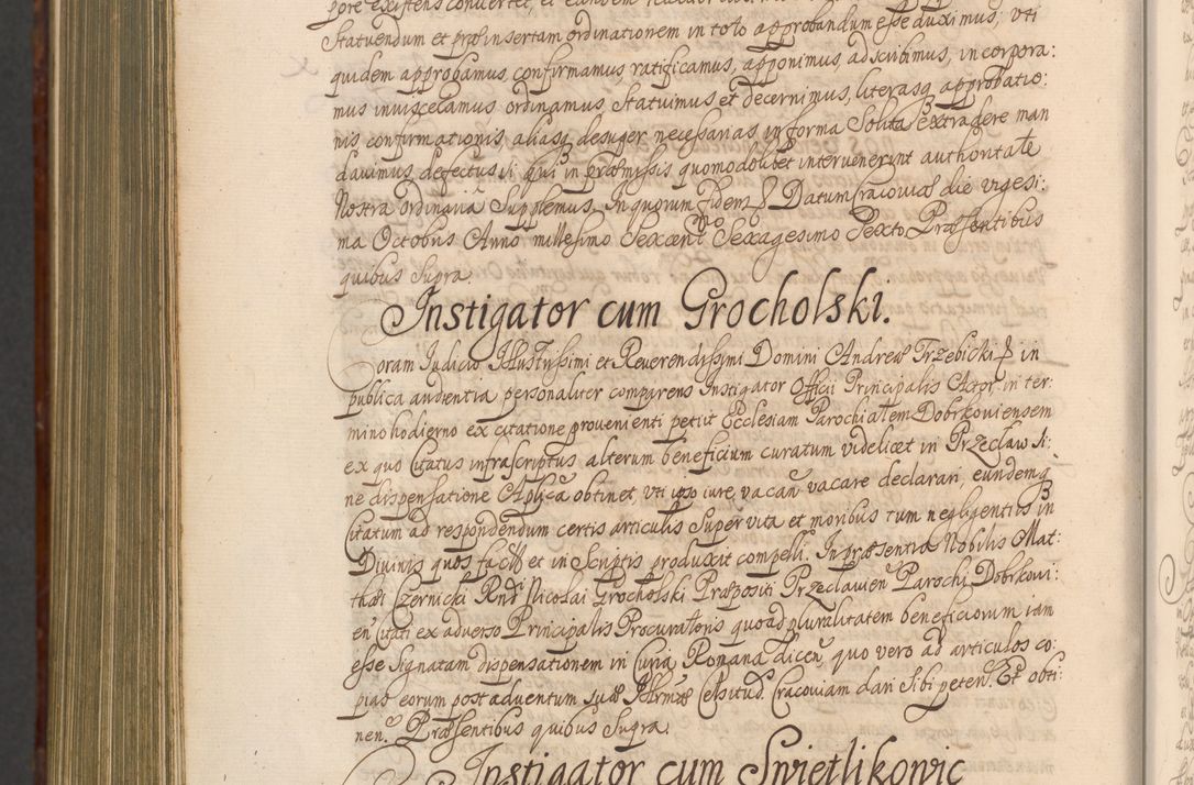 Zdjęcie nr 1553 dla obiektu archiwalnego: Acta actorum episcopalium R. D. Andreae Trzebicki, episcopi Cracoviensis et ducis Severiae a die 26 Augusti anni 1661 ad annum 1666 inclusive. Volumen III.