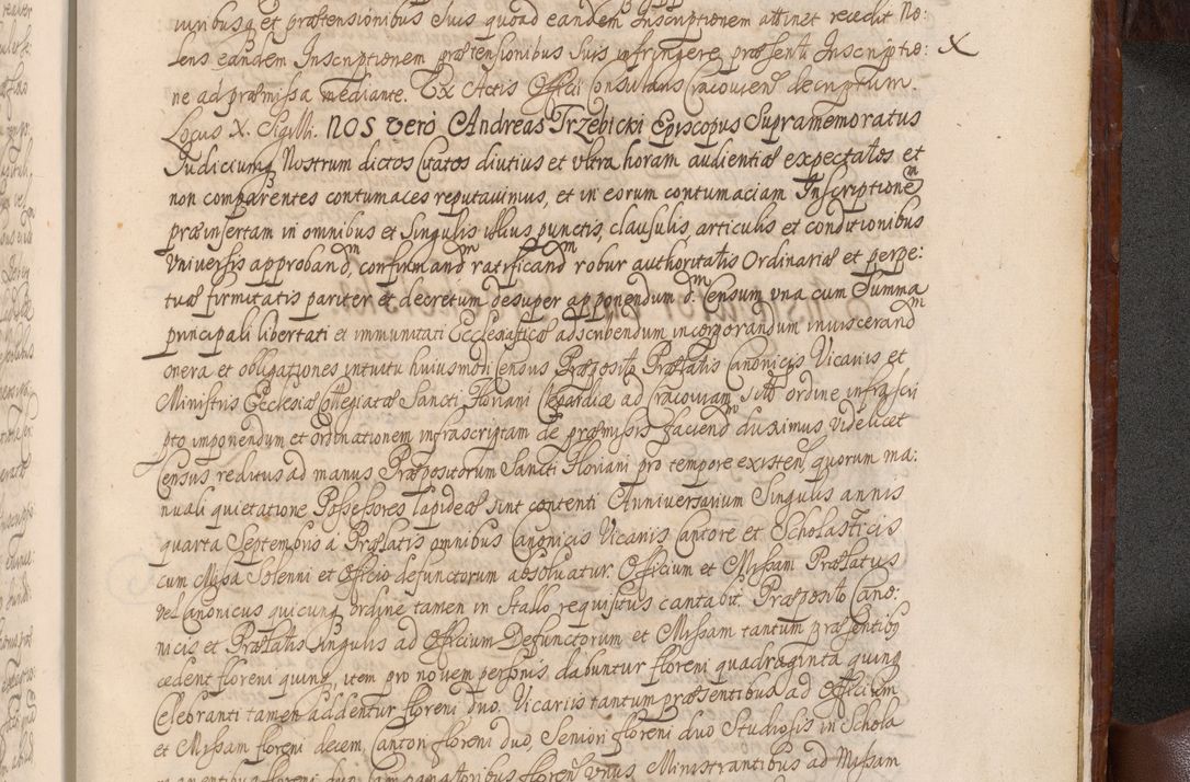 Zdjęcie nr 1552 dla obiektu archiwalnego: Acta actorum episcopalium R. D. Andreae Trzebicki, episcopi Cracoviensis et ducis Severiae a die 26 Augusti anni 1661 ad annum 1666 inclusive. Volumen III.