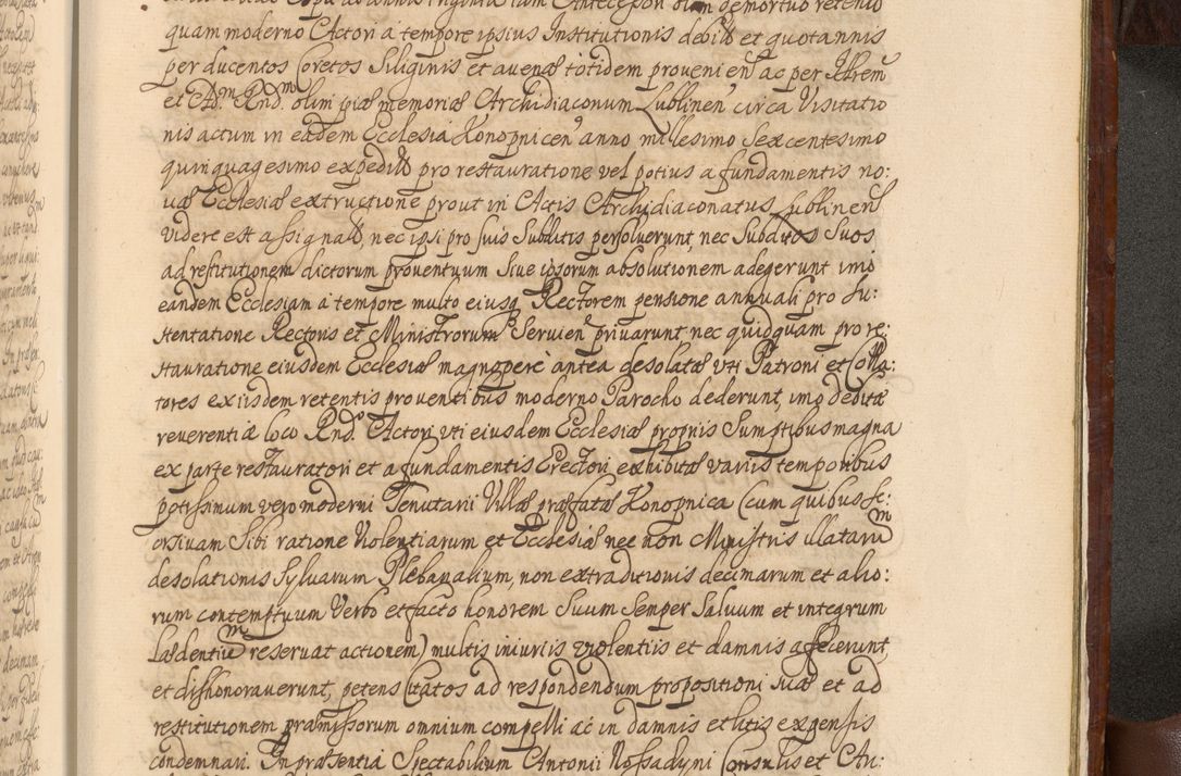 Zdjęcie nr 1536 dla obiektu archiwalnego: Acta actorum episcopalium R. D. Andreae Trzebicki, episcopi Cracoviensis et ducis Severiae a die 26 Augusti anni 1661 ad annum 1666 inclusive. Volumen III.