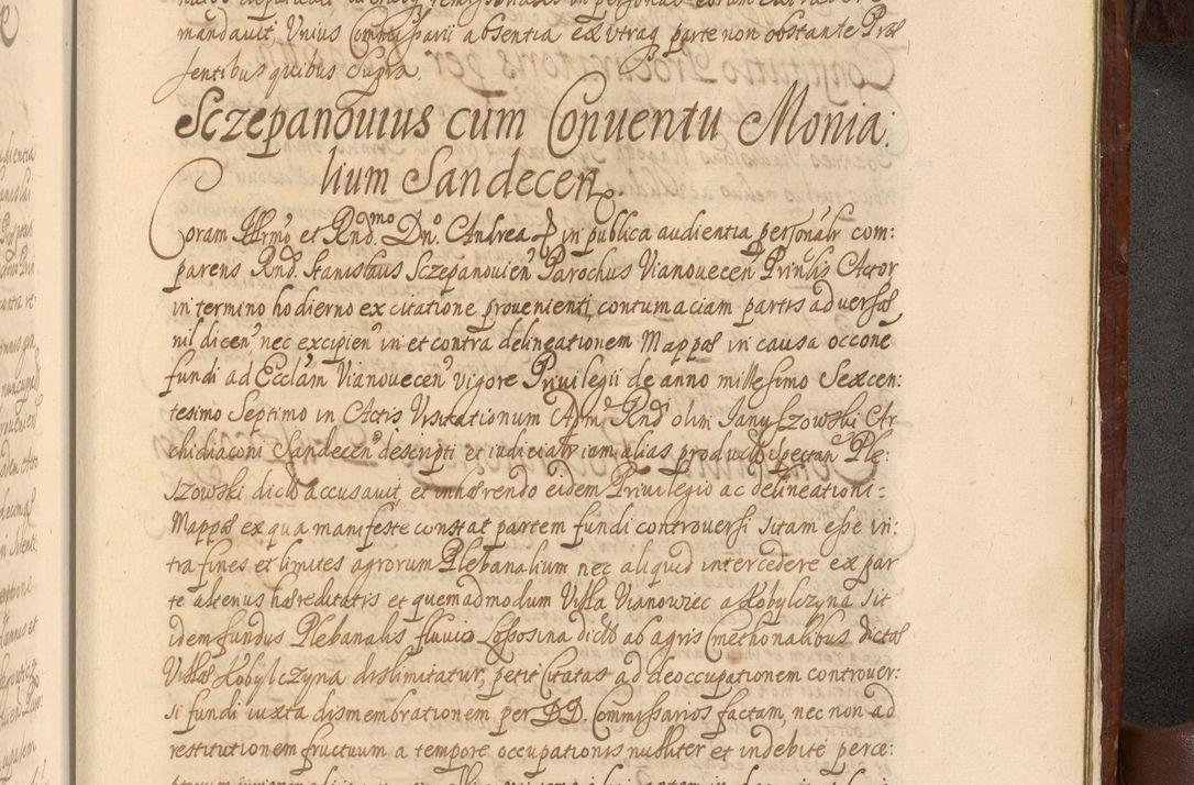 Zdjęcie nr 1526 dla obiektu archiwalnego: Acta actorum episcopalium R. D. Andreae Trzebicki, episcopi Cracoviensis et ducis Severiae a die 26 Augusti anni 1661 ad annum 1666 inclusive. Volumen III.