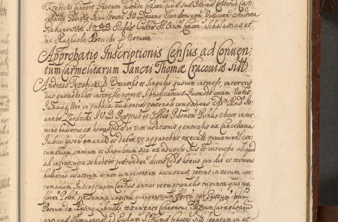 Zdjęcie nr 1504 dla obiektu archiwalnego: Acta actorum episcopalium R. D. Andreae Trzebicki, episcopi Cracoviensis et ducis Severiae a die 26 Augusti anni 1661 ad annum 1666 inclusive. Volumen III.