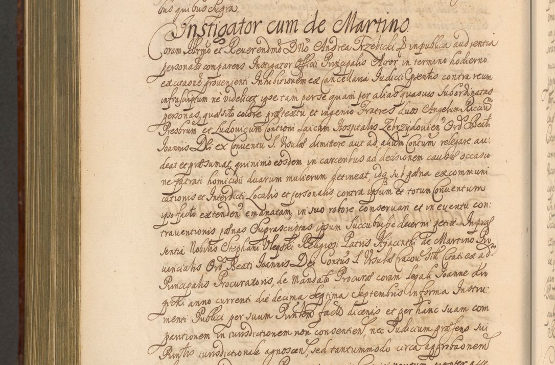 Zdjęcie nr 1499 dla obiektu archiwalnego: Acta actorum episcopalium R. D. Andreae Trzebicki, episcopi Cracoviensis et ducis Severiae a die 26 Augusti anni 1661 ad annum 1666 inclusive. Volumen III.