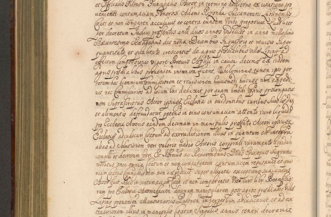 Zdjęcie nr 1497 dla obiektu archiwalnego: Acta actorum episcopalium R. D. Andreae Trzebicki, episcopi Cracoviensis et ducis Severiae a die 26 Augusti anni 1661 ad annum 1666 inclusive. Volumen III.