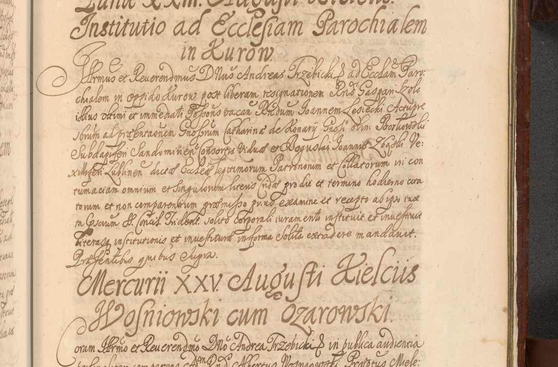 Zdjęcie nr 1490 dla obiektu archiwalnego: Acta actorum episcopalium R. D. Andreae Trzebicki, episcopi Cracoviensis et ducis Severiae a die 26 Augusti anni 1661 ad annum 1666 inclusive. Volumen III.
