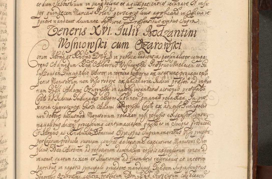 Zdjęcie nr 1488 dla obiektu archiwalnego: Acta actorum episcopalium R. D. Andreae Trzebicki, episcopi Cracoviensis et ducis Severiae a die 26 Augusti anni 1661 ad annum 1666 inclusive. Volumen III.