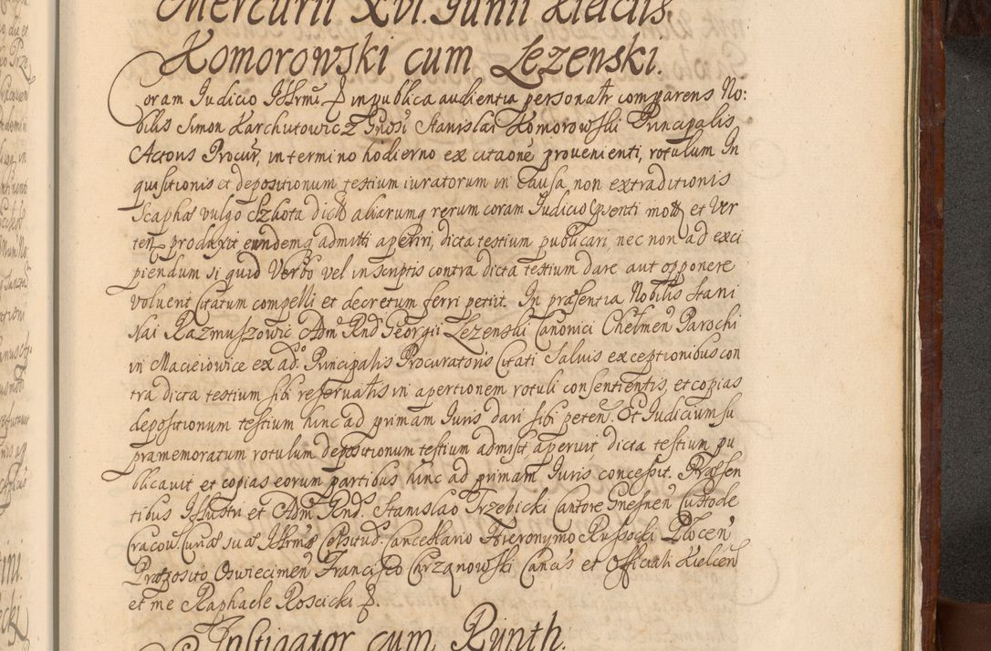 Zdjęcie nr 1482 dla obiektu archiwalnego: Acta actorum episcopalium R. D. Andreae Trzebicki, episcopi Cracoviensis et ducis Severiae a die 26 Augusti anni 1661 ad annum 1666 inclusive. Volumen III.