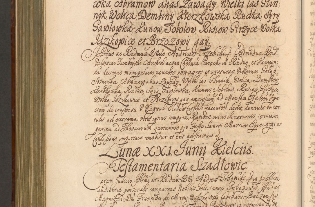 Zdjęcie nr 1483 dla obiektu archiwalnego: Acta actorum episcopalium R. D. Andreae Trzebicki, episcopi Cracoviensis et ducis Severiae a die 26 Augusti anni 1661 ad annum 1666 inclusive. Volumen III.