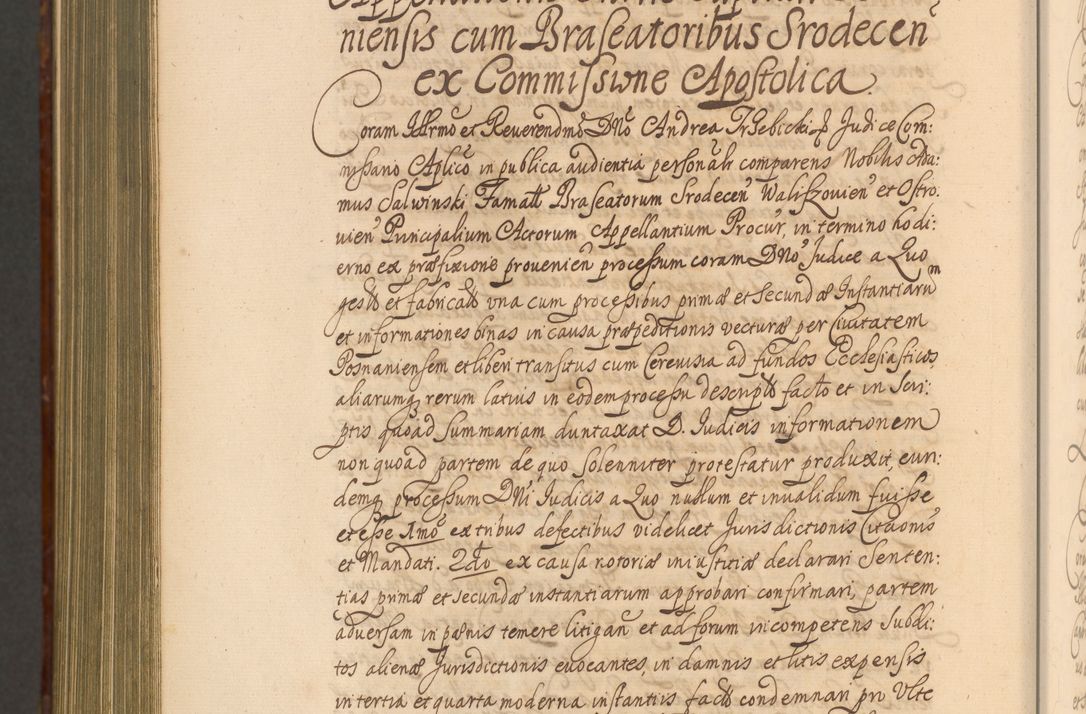 Zdjęcie nr 1475 dla obiektu archiwalnego: Acta actorum episcopalium R. D. Andreae Trzebicki, episcopi Cracoviensis et ducis Severiae a die 26 Augusti anni 1661 ad annum 1666 inclusive. Volumen III.