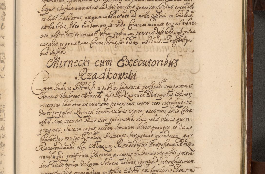 Zdjęcie nr 1470 dla obiektu archiwalnego: Acta actorum episcopalium R. D. Andreae Trzebicki, episcopi Cracoviensis et ducis Severiae a die 26 Augusti anni 1661 ad annum 1666 inclusive. Volumen III.