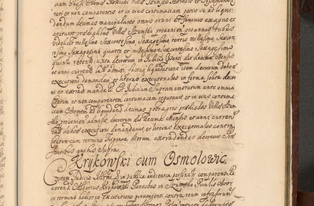Zdjęcie nr 1466 dla obiektu archiwalnego: Acta actorum episcopalium R. D. Andreae Trzebicki, episcopi Cracoviensis et ducis Severiae a die 26 Augusti anni 1661 ad annum 1666 inclusive. Volumen III.