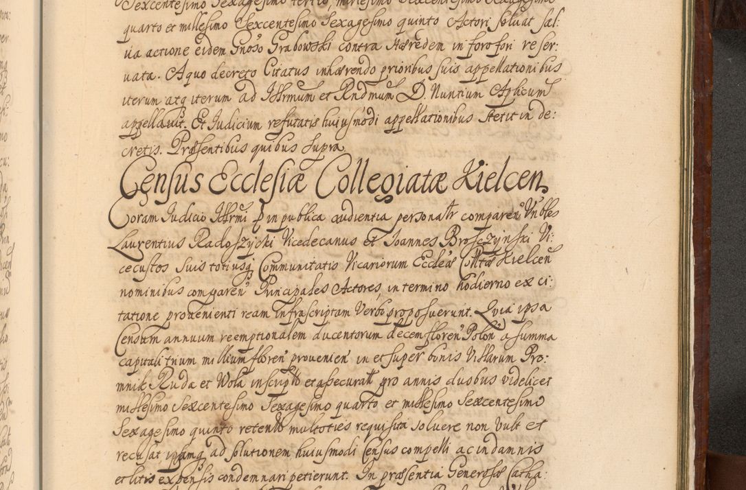 Zdjęcie nr 1462 dla obiektu archiwalnego: Acta actorum episcopalium R. D. Andreae Trzebicki, episcopi Cracoviensis et ducis Severiae a die 26 Augusti anni 1661 ad annum 1666 inclusive. Volumen III.