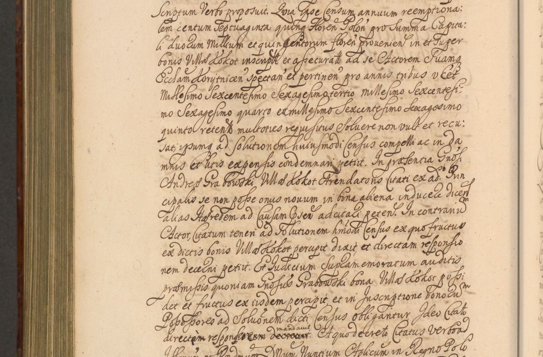 Zdjęcie nr 1461 dla obiektu archiwalnego: Acta actorum episcopalium R. D. Andreae Trzebicki, episcopi Cracoviensis et ducis Severiae a die 26 Augusti anni 1661 ad annum 1666 inclusive. Volumen III.
