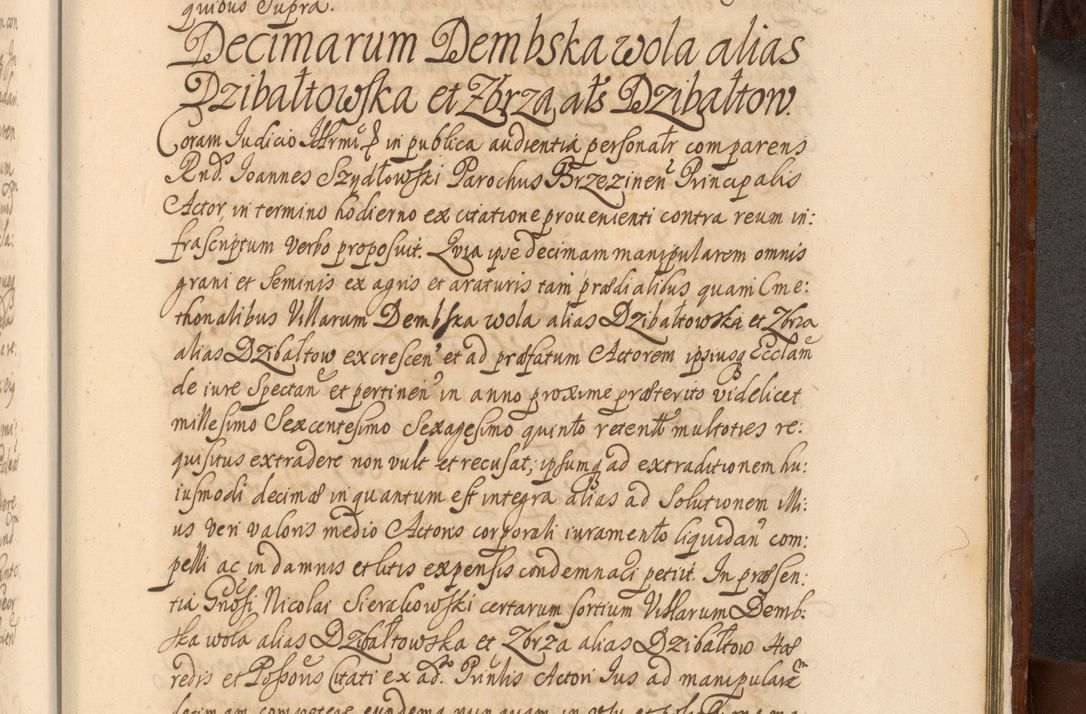 Zdjęcie nr 1460 dla obiektu archiwalnego: Acta actorum episcopalium R. D. Andreae Trzebicki, episcopi Cracoviensis et ducis Severiae a die 26 Augusti anni 1661 ad annum 1666 inclusive. Volumen III.