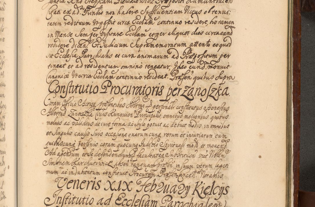 Zdjęcie nr 1458 dla obiektu archiwalnego: Acta actorum episcopalium R. D. Andreae Trzebicki, episcopi Cracoviensis et ducis Severiae a die 26 Augusti anni 1661 ad annum 1666 inclusive. Volumen III.