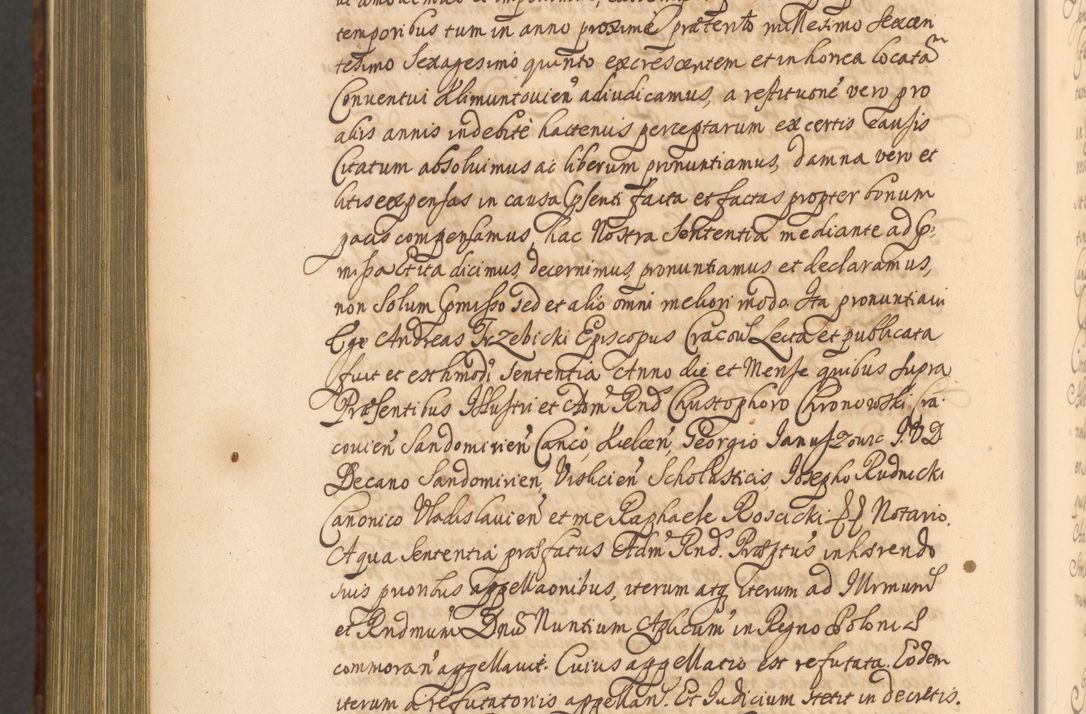 Zdjęcie nr 1457 dla obiektu archiwalnego: Acta actorum episcopalium R. D. Andreae Trzebicki, episcopi Cracoviensis et ducis Severiae a die 26 Augusti anni 1661 ad annum 1666 inclusive. Volumen III.