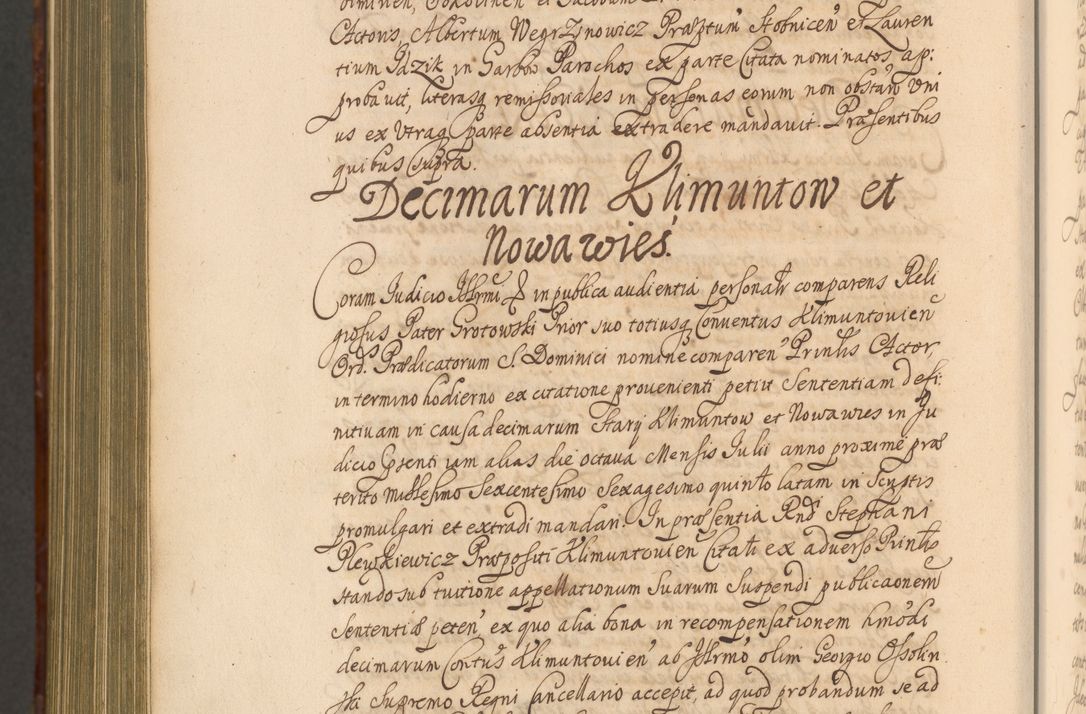 Zdjęcie nr 1455 dla obiektu archiwalnego: Acta actorum episcopalium R. D. Andreae Trzebicki, episcopi Cracoviensis et ducis Severiae a die 26 Augusti anni 1661 ad annum 1666 inclusive. Volumen III.