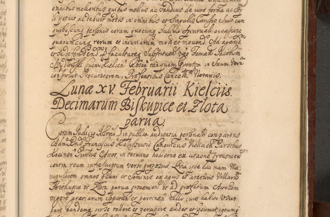Zdjęcie nr 1452 dla obiektu archiwalnego: Acta actorum episcopalium R. D. Andreae Trzebicki, episcopi Cracoviensis et ducis Severiae a die 26 Augusti anni 1661 ad annum 1666 inclusive. Volumen III.