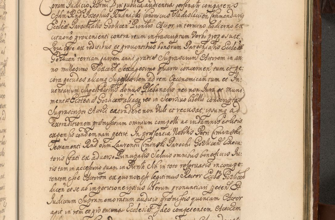 Zdjęcie nr 1448 dla obiektu archiwalnego: Acta actorum episcopalium R. D. Andreae Trzebicki, episcopi Cracoviensis et ducis Severiae a die 26 Augusti anni 1661 ad annum 1666 inclusive. Volumen III.