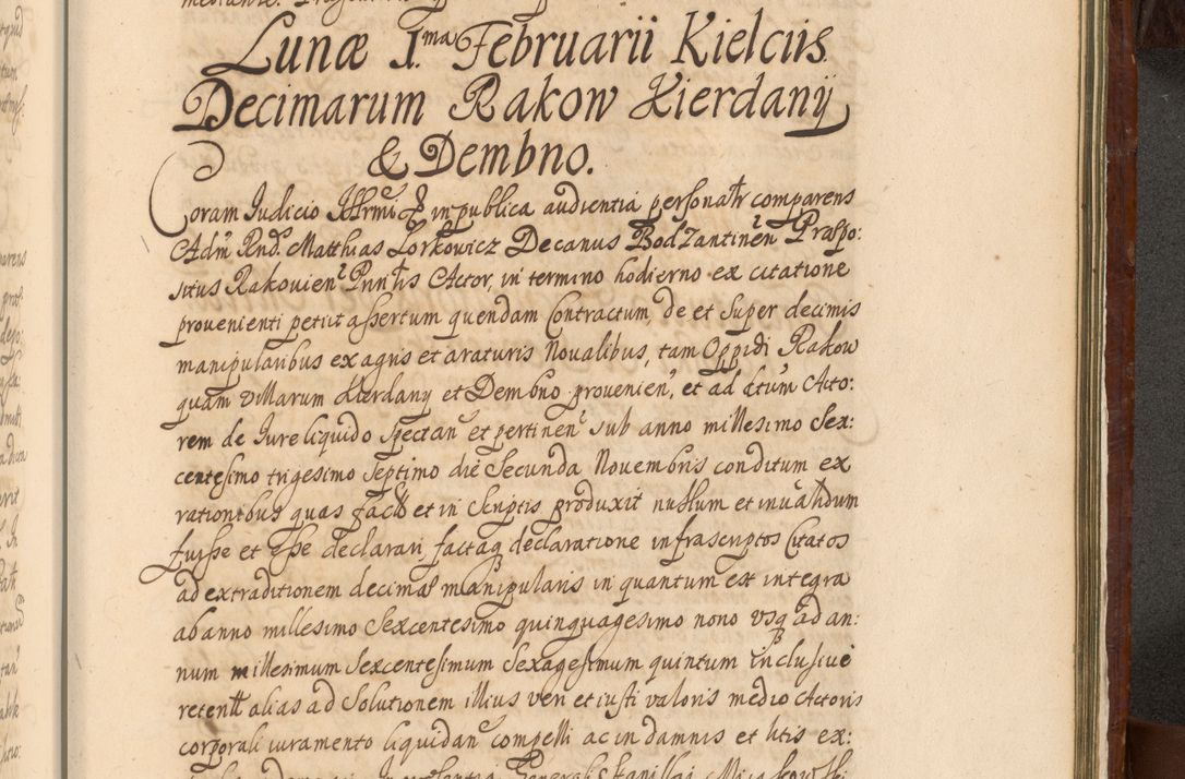 Zdjęcie nr 1444 dla obiektu archiwalnego: Acta actorum episcopalium R. D. Andreae Trzebicki, episcopi Cracoviensis et ducis Severiae a die 26 Augusti anni 1661 ad annum 1666 inclusive. Volumen III.