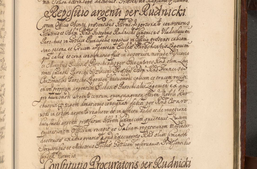 Zdjęcie nr 1438 dla obiektu archiwalnego: Acta actorum episcopalium R. D. Andreae Trzebicki, episcopi Cracoviensis et ducis Severiae a die 26 Augusti anni 1661 ad annum 1666 inclusive. Volumen III.
