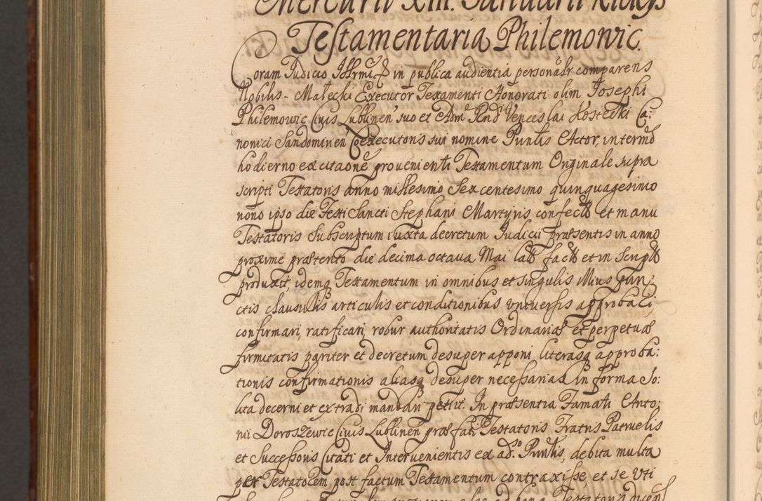 Zdjęcie nr 1439 dla obiektu archiwalnego: Acta actorum episcopalium R. D. Andreae Trzebicki, episcopi Cracoviensis et ducis Severiae a die 26 Augusti anni 1661 ad annum 1666 inclusive. Volumen III.