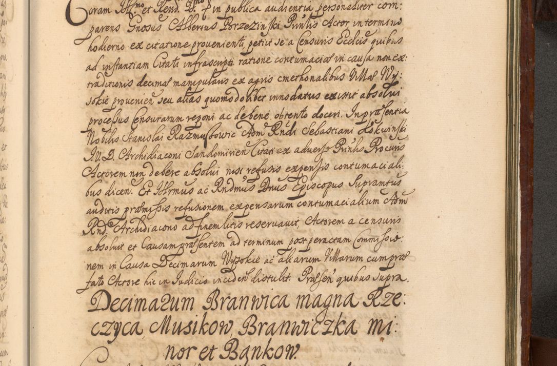 Zdjęcie nr 1428 dla obiektu archiwalnego: Acta actorum episcopalium R. D. Andreae Trzebicki, episcopi Cracoviensis et ducis Severiae a die 26 Augusti anni 1661 ad annum 1666 inclusive. Volumen III.
