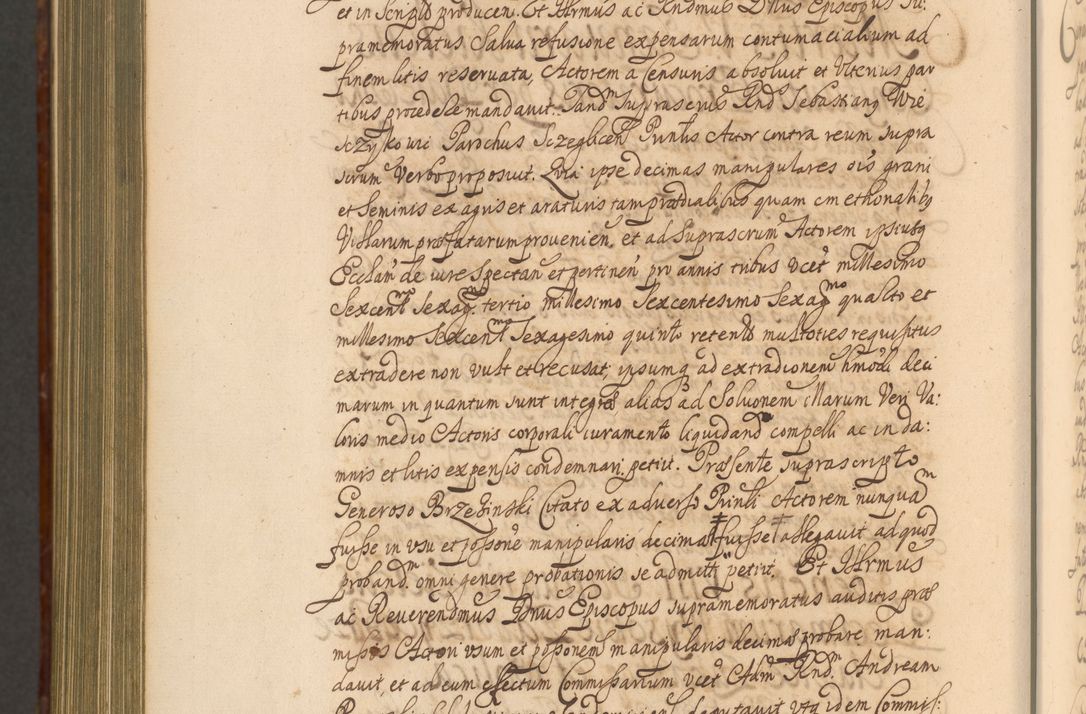 Zdjęcie nr 1427 dla obiektu archiwalnego: Acta actorum episcopalium R. D. Andreae Trzebicki, episcopi Cracoviensis et ducis Severiae a die 26 Augusti anni 1661 ad annum 1666 inclusive. Volumen III.