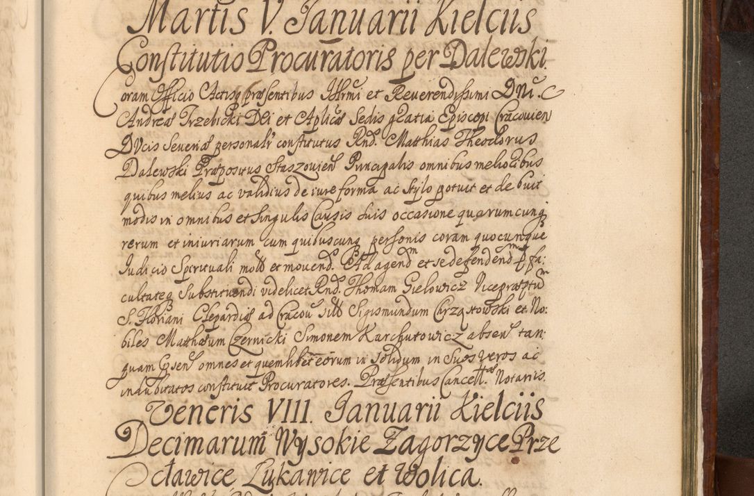 Zdjęcie nr 1426 dla obiektu archiwalnego: Acta actorum episcopalium R. D. Andreae Trzebicki, episcopi Cracoviensis et ducis Severiae a die 26 Augusti anni 1661 ad annum 1666 inclusive. Volumen III.