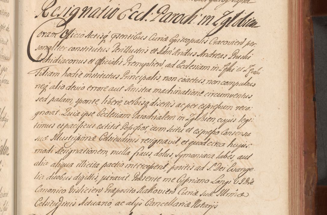 Zdjęcie nr 408 dla obiektu archiwalnego: Acta actorum episcopalium R. D. Constantini Feliciani in Szaniawy Szaniawski, episcopi Cracoviensis, ducis Severiae per annos 1724 - 1727 conscripta. Volumen II