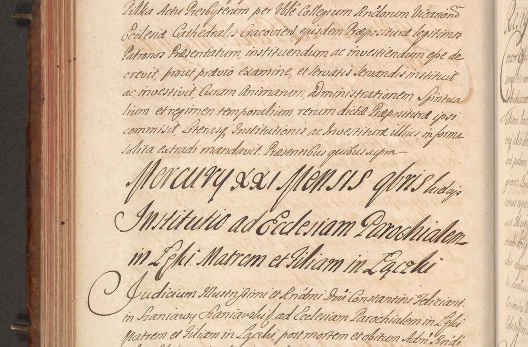 Zdjęcie nr 407 dla obiektu archiwalnego: Acta actorum episcopalium R. D. Constantini Feliciani in Szaniawy Szaniawski, episcopi Cracoviensis, ducis Severiae per annos 1724 - 1727 conscripta. Volumen II