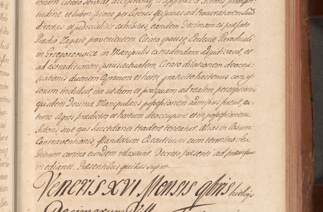 Zdjęcie nr 404 dla obiektu archiwalnego: Acta actorum episcopalium R. D. Constantini Feliciani in Szaniawy Szaniawski, episcopi Cracoviensis, ducis Severiae per annos 1724 - 1727 conscripta. Volumen II