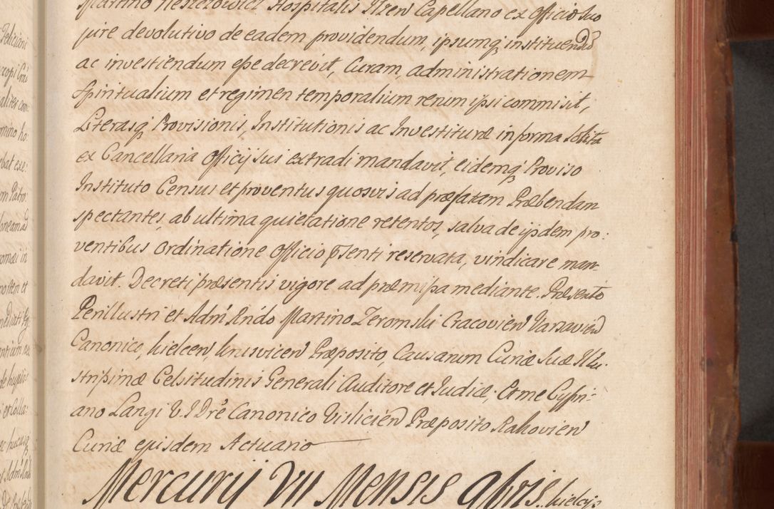 Zdjęcie nr 396 dla obiektu archiwalnego: Acta actorum episcopalium R. D. Constantini Feliciani in Szaniawy Szaniawski, episcopi Cracoviensis, ducis Severiae per annos 1724 - 1727 conscripta. Volumen II