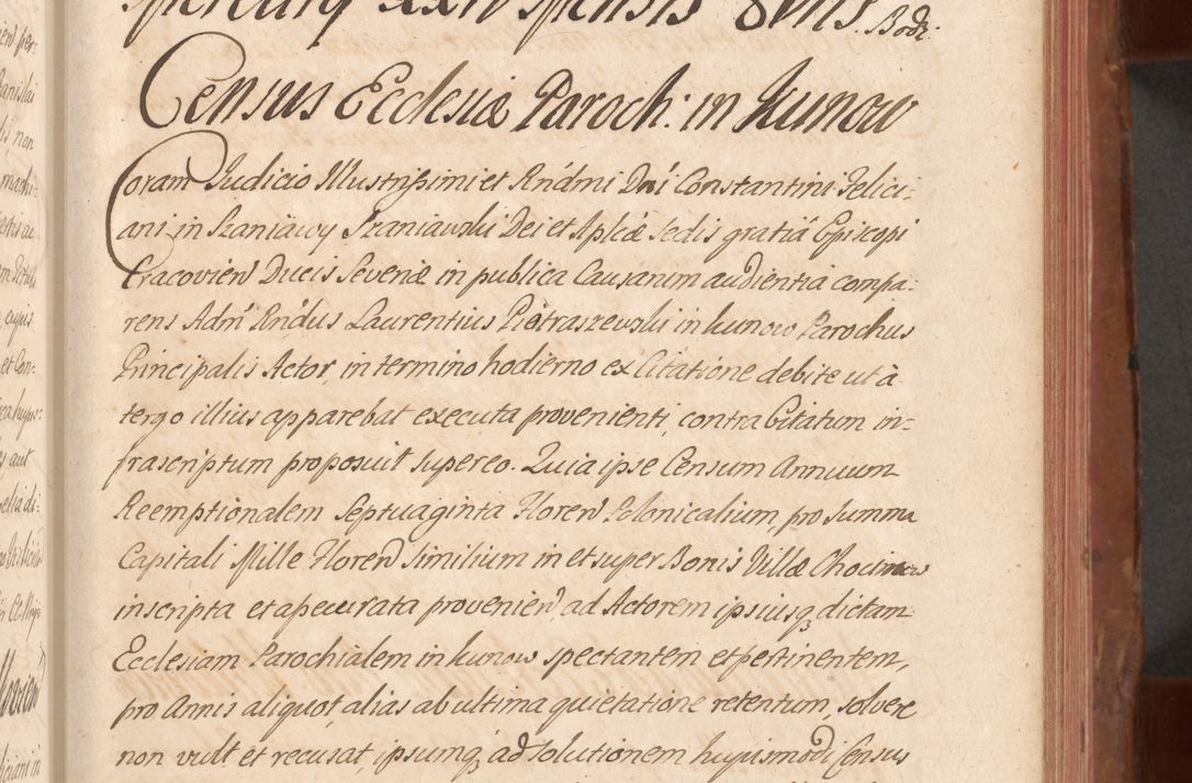 Zdjęcie nr 384 dla obiektu archiwalnego: Acta actorum episcopalium R. D. Constantini Feliciani in Szaniawy Szaniawski, episcopi Cracoviensis, ducis Severiae per annos 1724 - 1727 conscripta. Volumen II