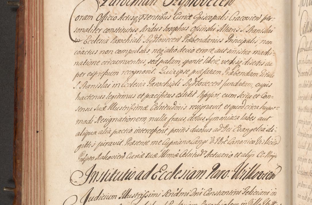 Zdjęcie nr 383 dla obiektu archiwalnego: Acta actorum episcopalium R. D. Constantini Feliciani in Szaniawy Szaniawski, episcopi Cracoviensis, ducis Severiae per annos 1724 - 1727 conscripta. Volumen II