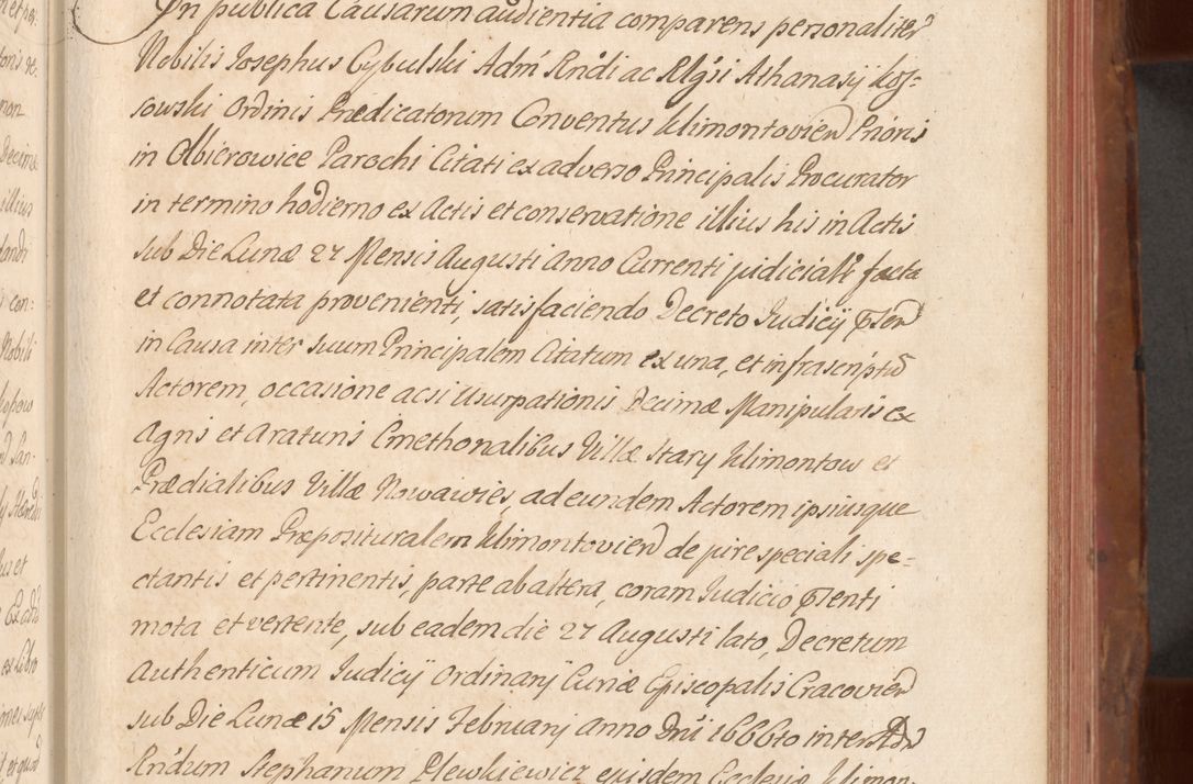 Zdjęcie nr 376 dla obiektu archiwalnego: Acta actorum episcopalium R. D. Constantini Feliciani in Szaniawy Szaniawski, episcopi Cracoviensis, ducis Severiae per annos 1724 - 1727 conscripta. Volumen II