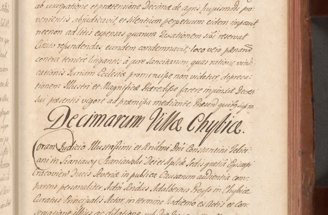 Zdjęcie nr 380 dla obiektu archiwalnego: Acta actorum episcopalium R. D. Constantini Feliciani in Szaniawy Szaniawski, episcopi Cracoviensis, ducis Severiae per annos 1724 - 1727 conscripta. Volumen II