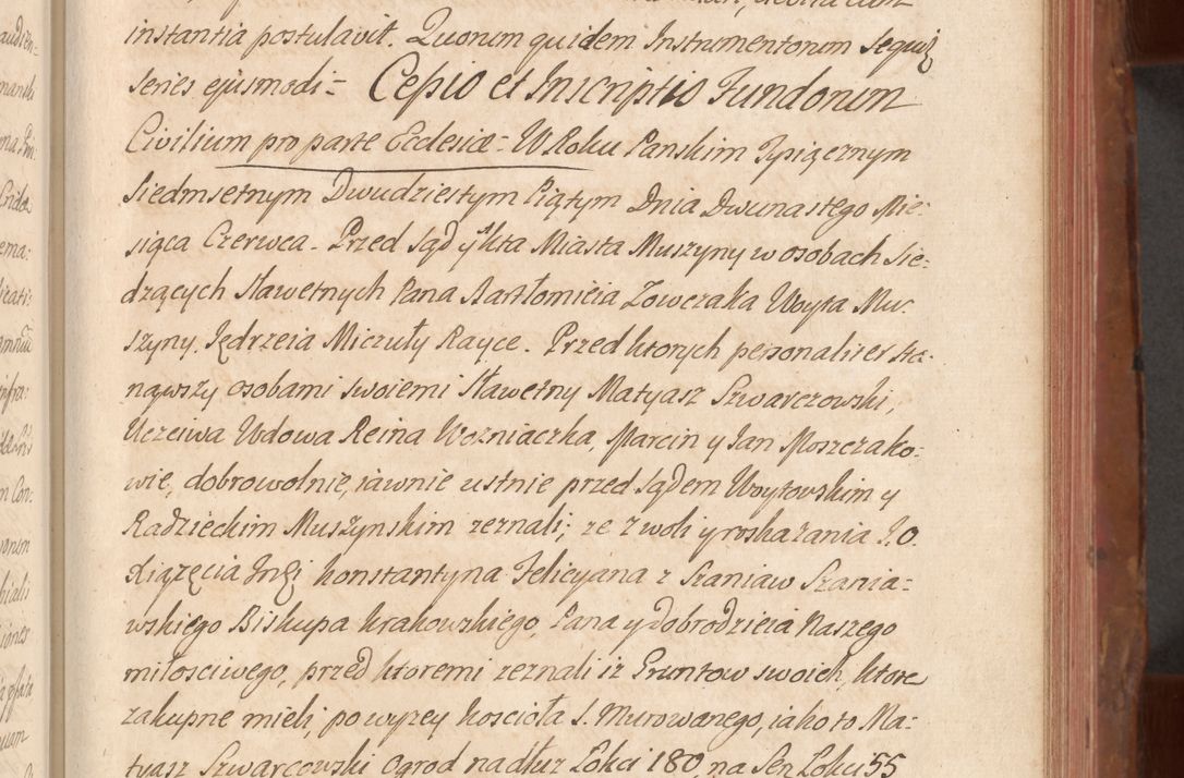 Zdjęcie nr 358 dla obiektu archiwalnego: Acta actorum episcopalium R. D. Constantini Feliciani in Szaniawy Szaniawski, episcopi Cracoviensis, ducis Severiae per annos 1724 - 1727 conscripta. Volumen II