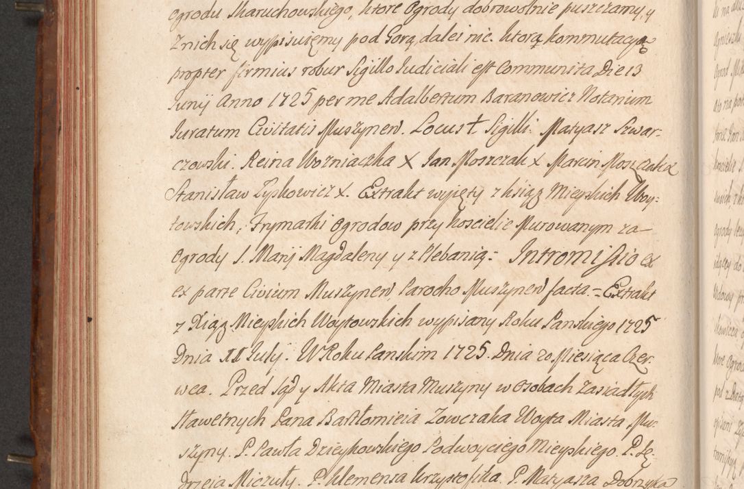 Zdjęcie nr 359 dla obiektu archiwalnego: Acta actorum episcopalium R. D. Constantini Feliciani in Szaniawy Szaniawski, episcopi Cracoviensis, ducis Severiae per annos 1724 - 1727 conscripta. Volumen II