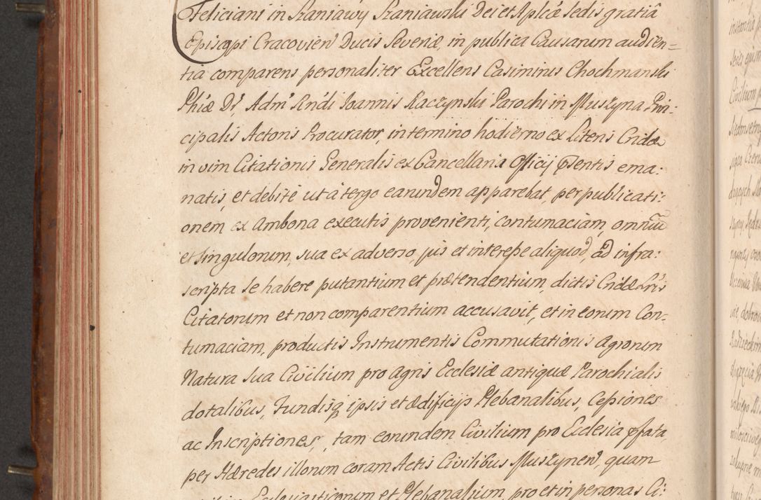 Zdjęcie nr 357 dla obiektu archiwalnego: Acta actorum episcopalium R. D. Constantini Feliciani in Szaniawy Szaniawski, episcopi Cracoviensis, ducis Severiae per annos 1724 - 1727 conscripta. Volumen II