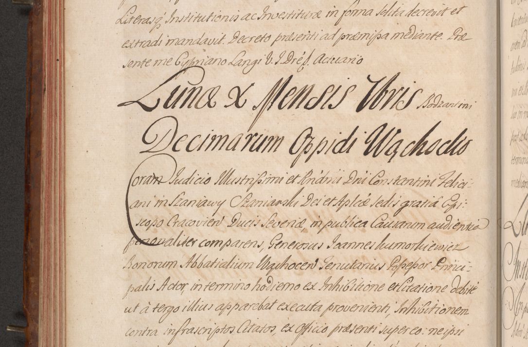 Zdjęcie nr 335 dla obiektu archiwalnego: Acta actorum episcopalium R. D. Constantini Feliciani in Szaniawy Szaniawski, episcopi Cracoviensis, ducis Severiae per annos 1724 - 1727 conscripta. Volumen II