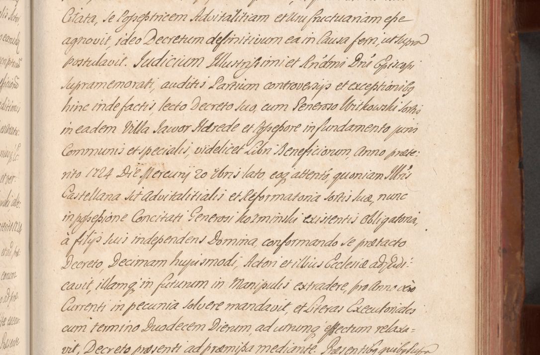 Zdjęcie nr 334 dla obiektu archiwalnego: Acta actorum episcopalium R. D. Constantini Feliciani in Szaniawy Szaniawski, episcopi Cracoviensis, ducis Severiae per annos 1724 - 1727 conscripta. Volumen II