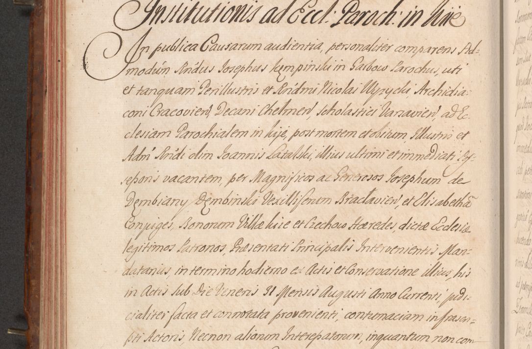 Zdjęcie nr 329 dla obiektu archiwalnego: Acta actorum episcopalium R. D. Constantini Feliciani in Szaniawy Szaniawski, episcopi Cracoviensis, ducis Severiae per annos 1724 - 1727 conscripta. Volumen II