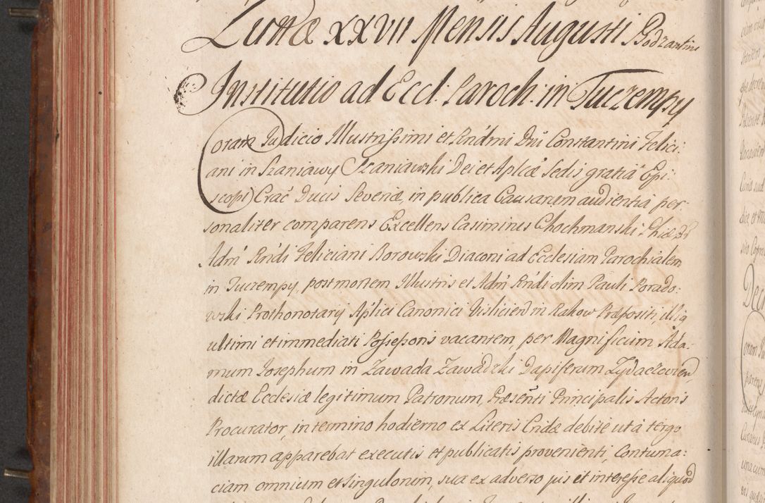 Zdjęcie nr 321 dla obiektu archiwalnego: Acta actorum episcopalium R. D. Constantini Feliciani in Szaniawy Szaniawski, episcopi Cracoviensis, ducis Severiae per annos 1724 - 1727 conscripta. Volumen II