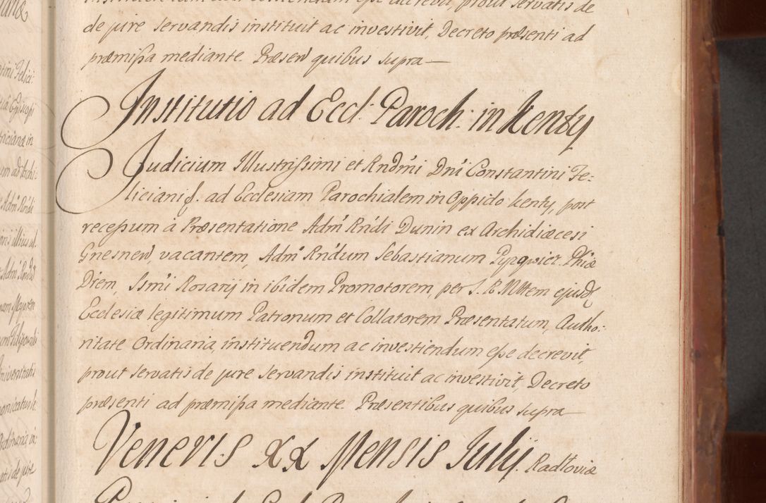 Zdjęcie nr 316 dla obiektu archiwalnego: Acta actorum episcopalium R. D. Constantini Feliciani in Szaniawy Szaniawski, episcopi Cracoviensis, ducis Severiae per annos 1724 - 1727 conscripta. Volumen II