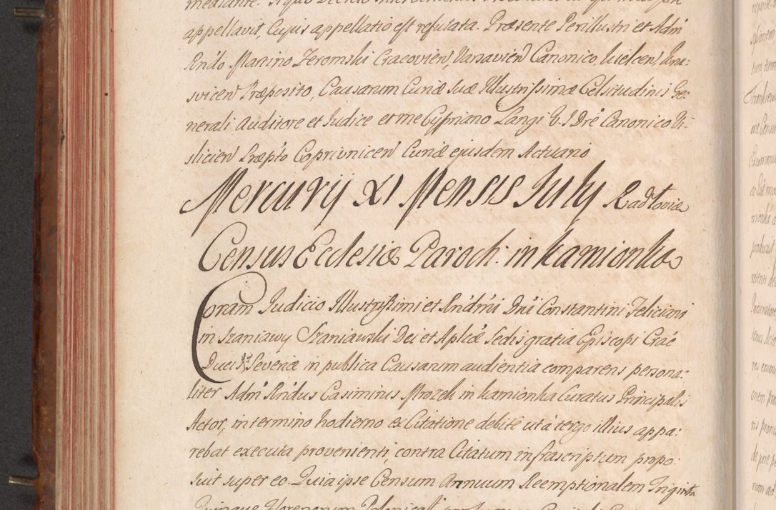 Zdjęcie nr 309 dla obiektu archiwalnego: Acta actorum episcopalium R. D. Constantini Feliciani in Szaniawy Szaniawski, episcopi Cracoviensis, ducis Severiae per annos 1724 - 1727 conscripta. Volumen II