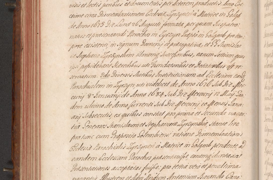 Zdjęcie nr 307 dla obiektu archiwalnego: Acta actorum episcopalium R. D. Constantini Feliciani in Szaniawy Szaniawski, episcopi Cracoviensis, ducis Severiae per annos 1724 - 1727 conscripta. Volumen II