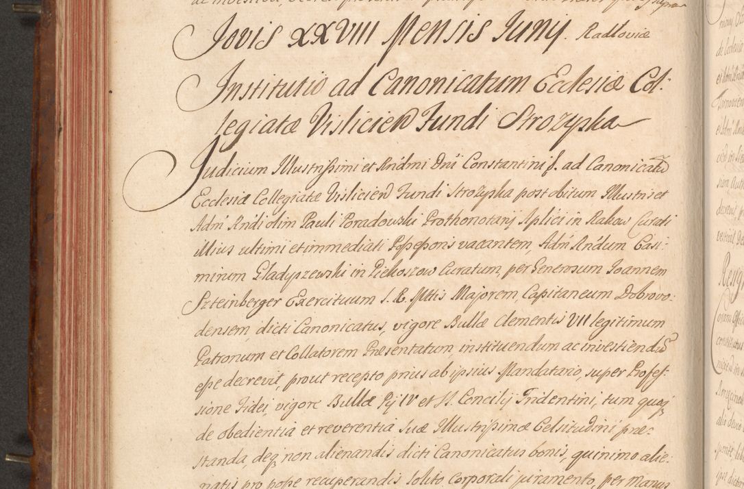 Zdjęcie nr 291 dla obiektu archiwalnego: Acta actorum episcopalium R. D. Constantini Feliciani in Szaniawy Szaniawski, episcopi Cracoviensis, ducis Severiae per annos 1724 - 1727 conscripta. Volumen II