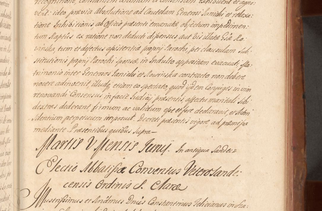 Zdjęcie nr 288 dla obiektu archiwalnego: Acta actorum episcopalium R. D. Constantini Feliciani in Szaniawy Szaniawski, episcopi Cracoviensis, ducis Severiae per annos 1724 - 1727 conscripta. Volumen II