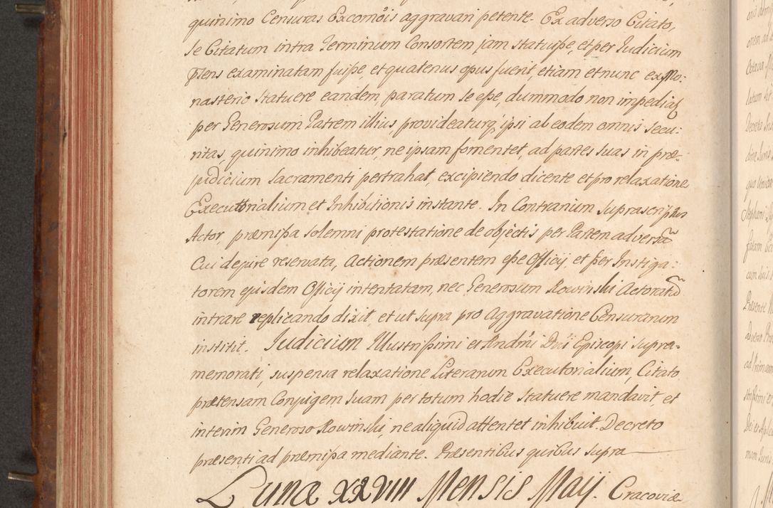 Zdjęcie nr 285 dla obiektu archiwalnego: Acta actorum episcopalium R. D. Constantini Feliciani in Szaniawy Szaniawski, episcopi Cracoviensis, ducis Severiae per annos 1724 - 1727 conscripta. Volumen II