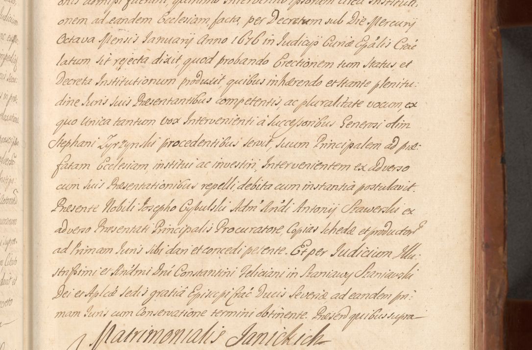 Zdjęcie nr 286 dla obiektu archiwalnego: Acta actorum episcopalium R. D. Constantini Feliciani in Szaniawy Szaniawski, episcopi Cracoviensis, ducis Severiae per annos 1724 - 1727 conscripta. Volumen II